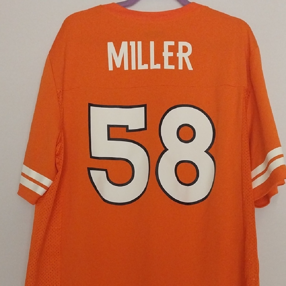 NFL Orange Jersey with White Accents